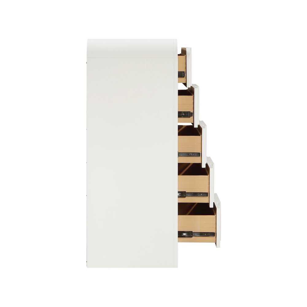 Fluted Cream Chest. Picture 4