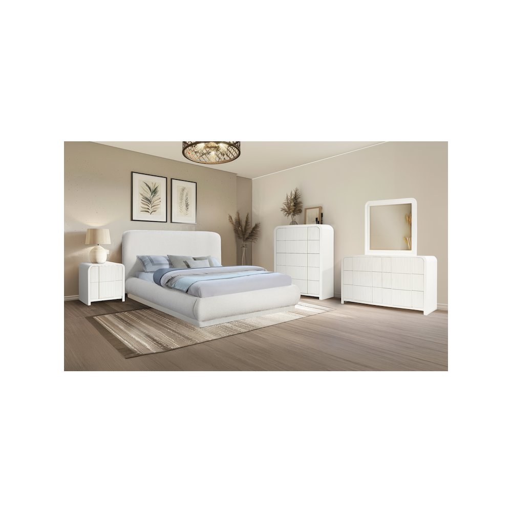 Fluted Cream Chest. Picture 9