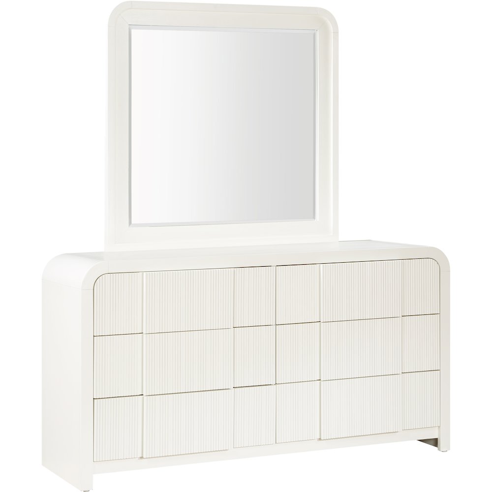 Fluted Cream Dresser. Picture 5