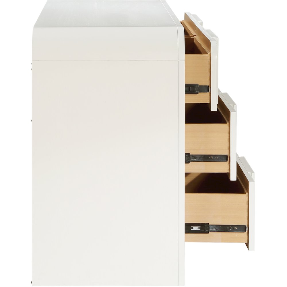 Fluted Cream Dresser. Picture 6