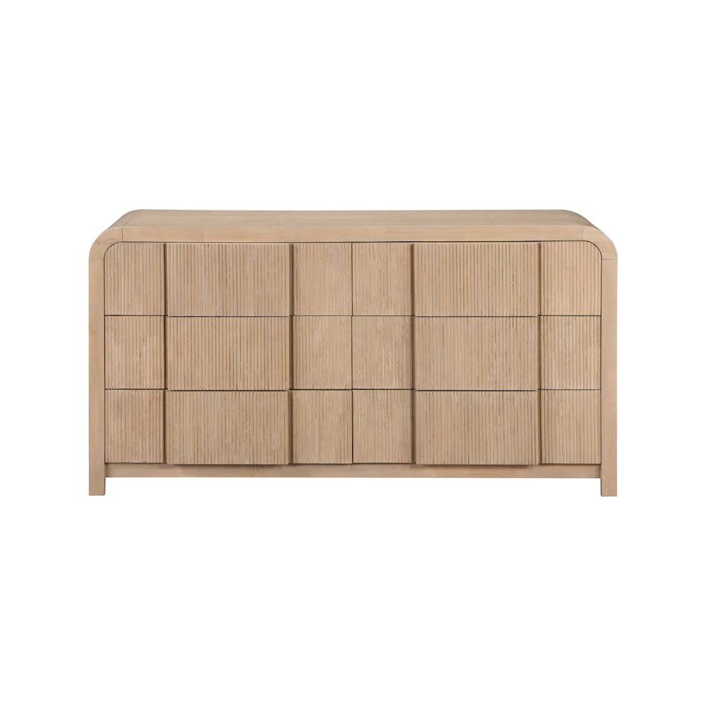 Fluted Natural Dresser. Picture 3