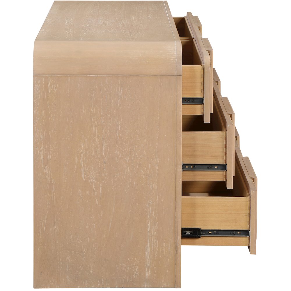 Fluted Natural Dresser. Picture 6