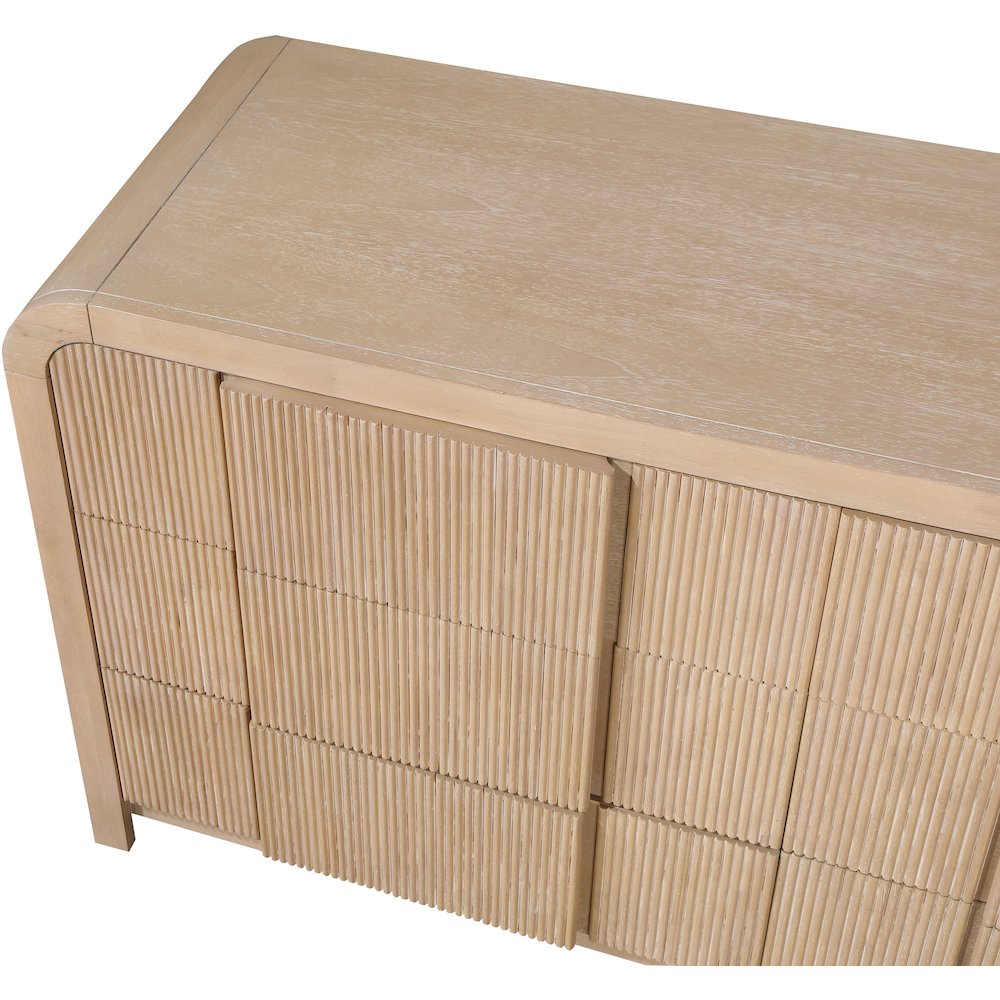 Fluted Natural Dresser. Picture 9
