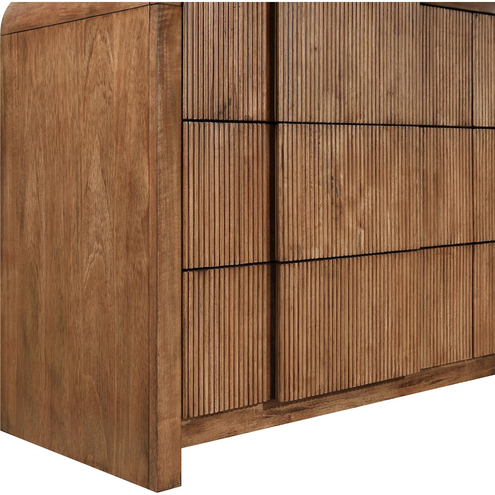 Fluted Walnut Dresser. Picture 10
