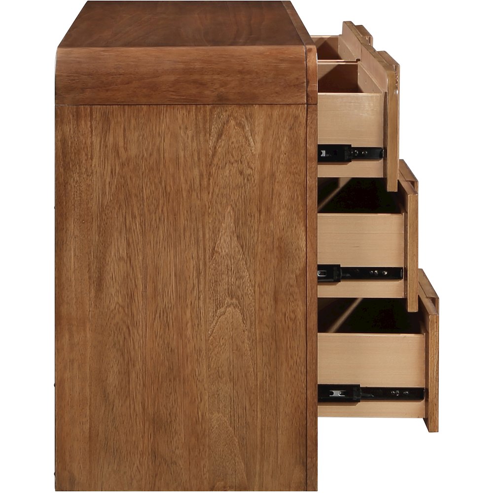 Fluted Walnut Dresser. Picture 6
