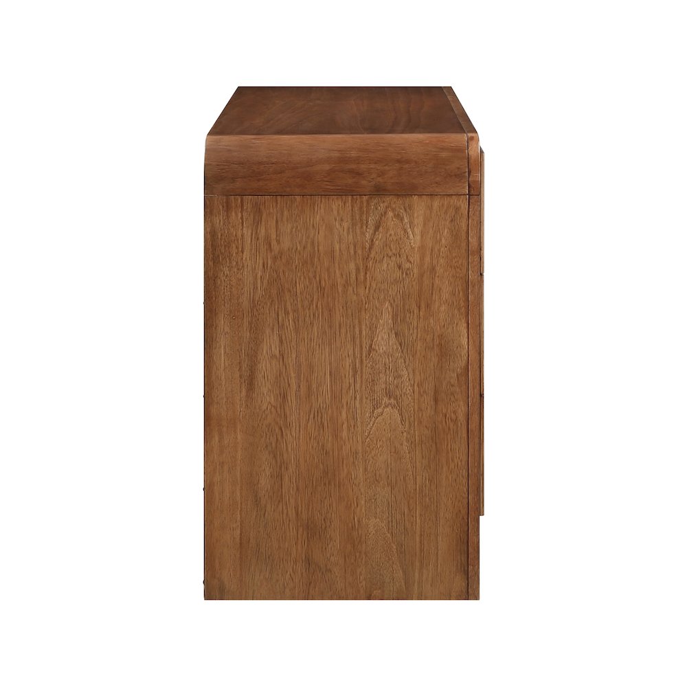 Fluted Walnut Dresser. Picture 7