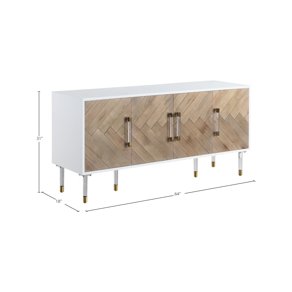Jive White Lacquer Sideboard/Buffet. Picture 7