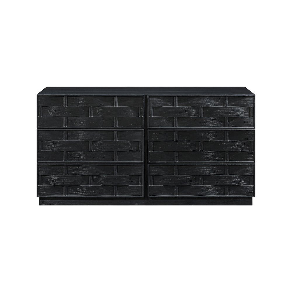 Weave Black Dresser. Picture 3