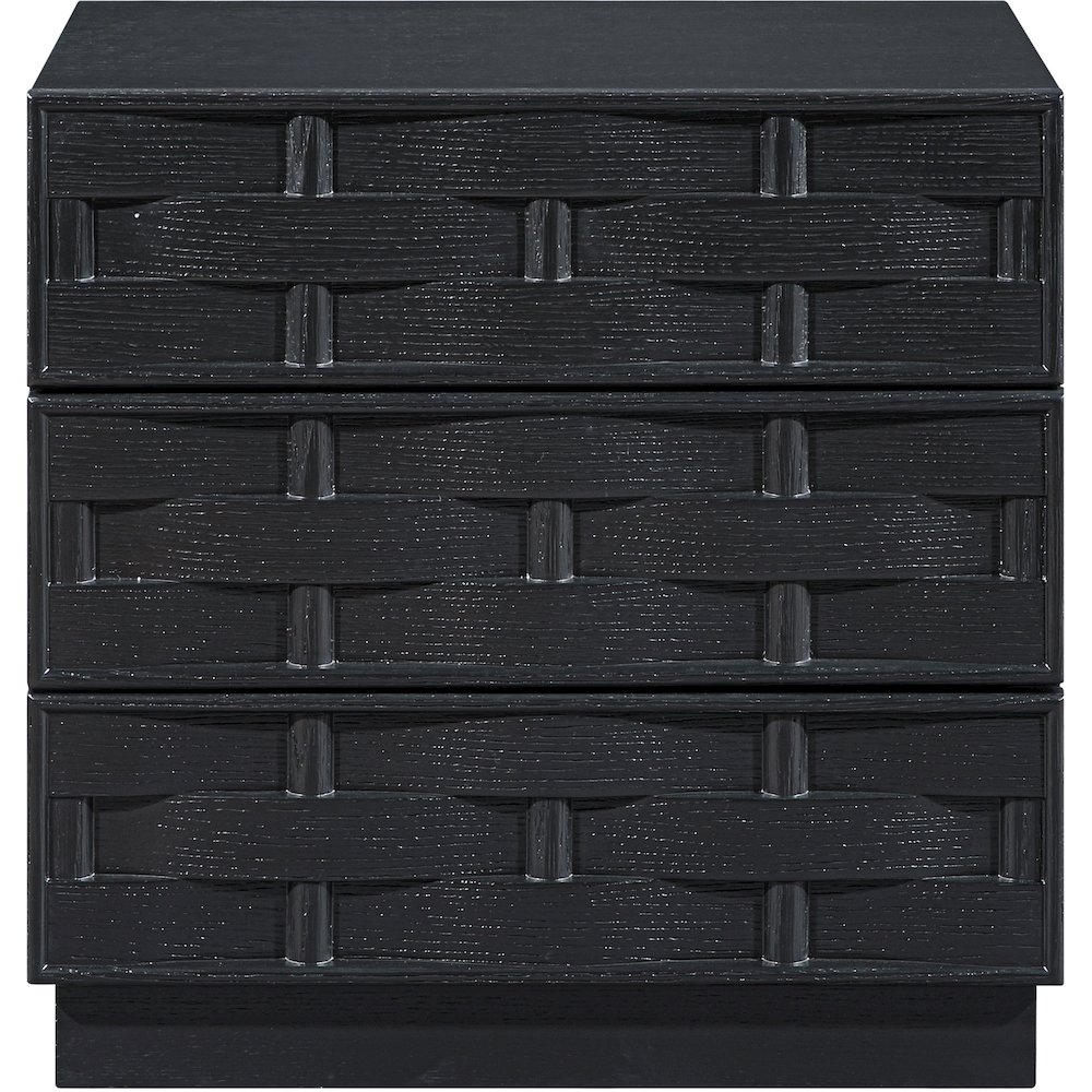 Weave Black Night Stand. Picture 3