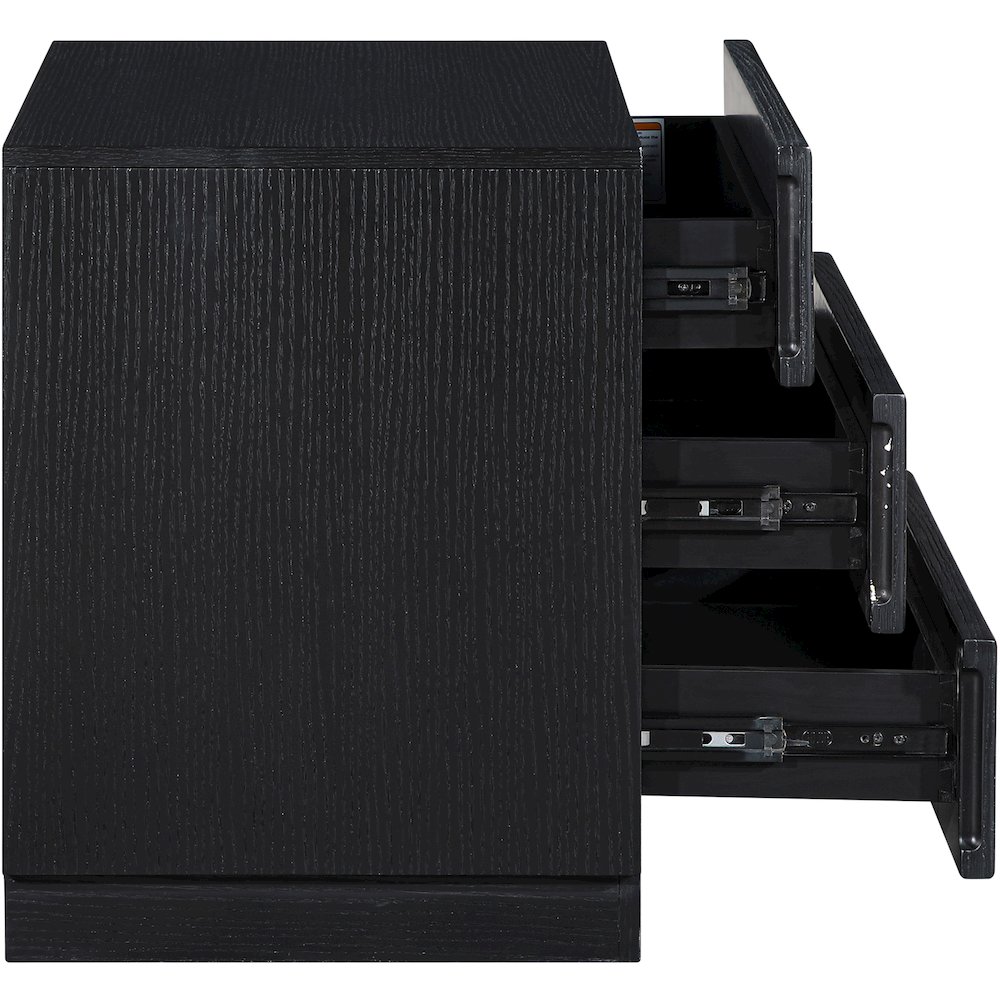 Weave Black Night Stand. Picture 6