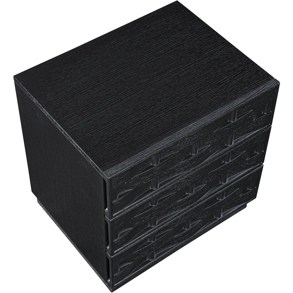 Weave Black Night Stand. Picture 7