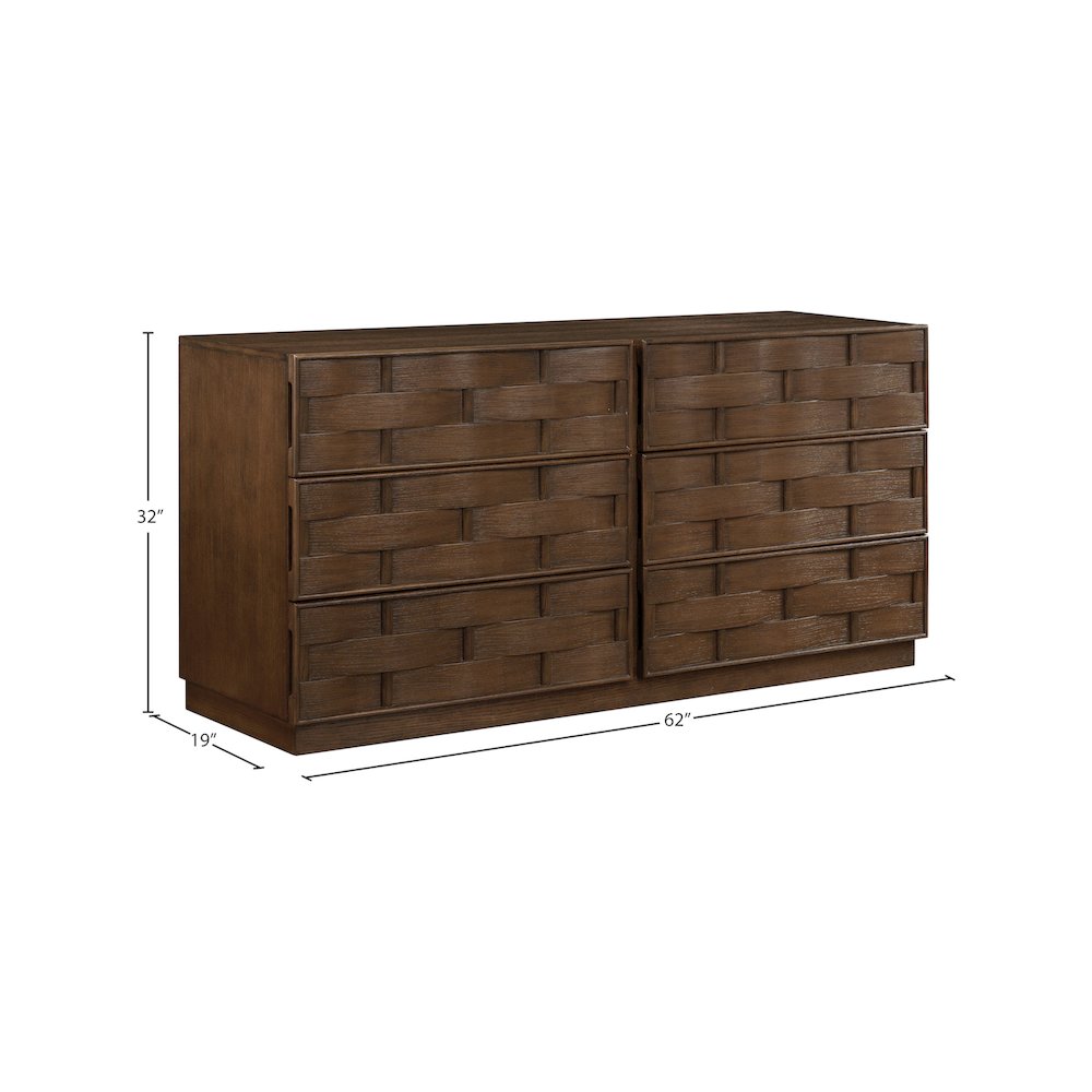 Weave Brown Dresser. Picture 9