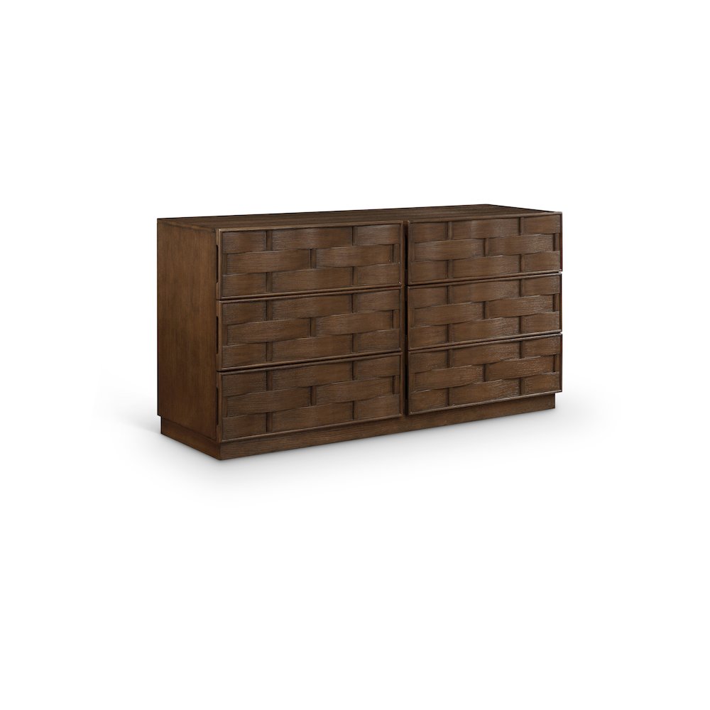 Weave Brown Dresser. Picture 1