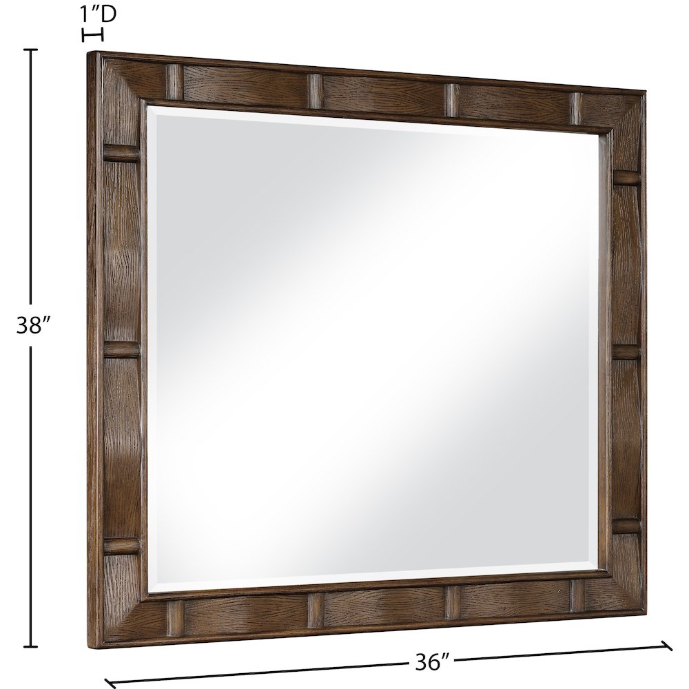 Weave Brown Mirror. Picture 7