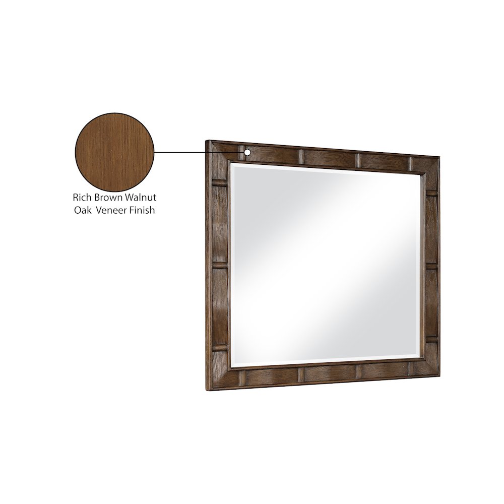 Weave Brown Mirror. Picture 8
