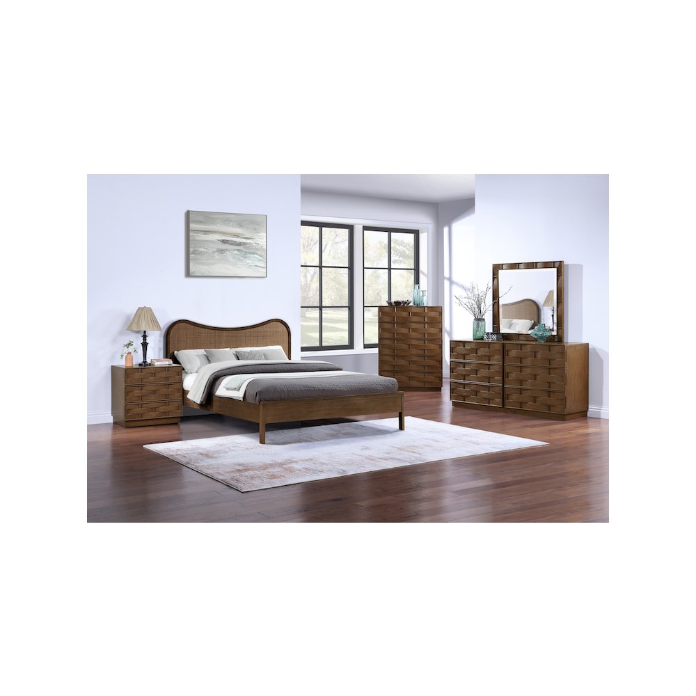 Weave Brown Mirror. Picture 6