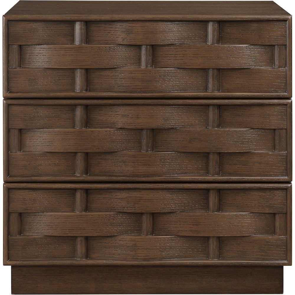 Weave Brown Night Stand. Picture 3