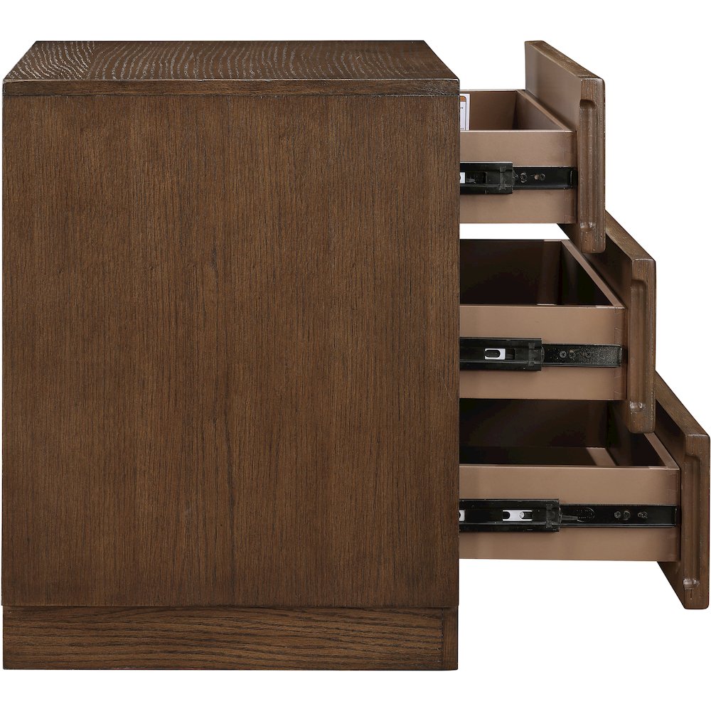 Weave Brown Night Stand. Picture 6