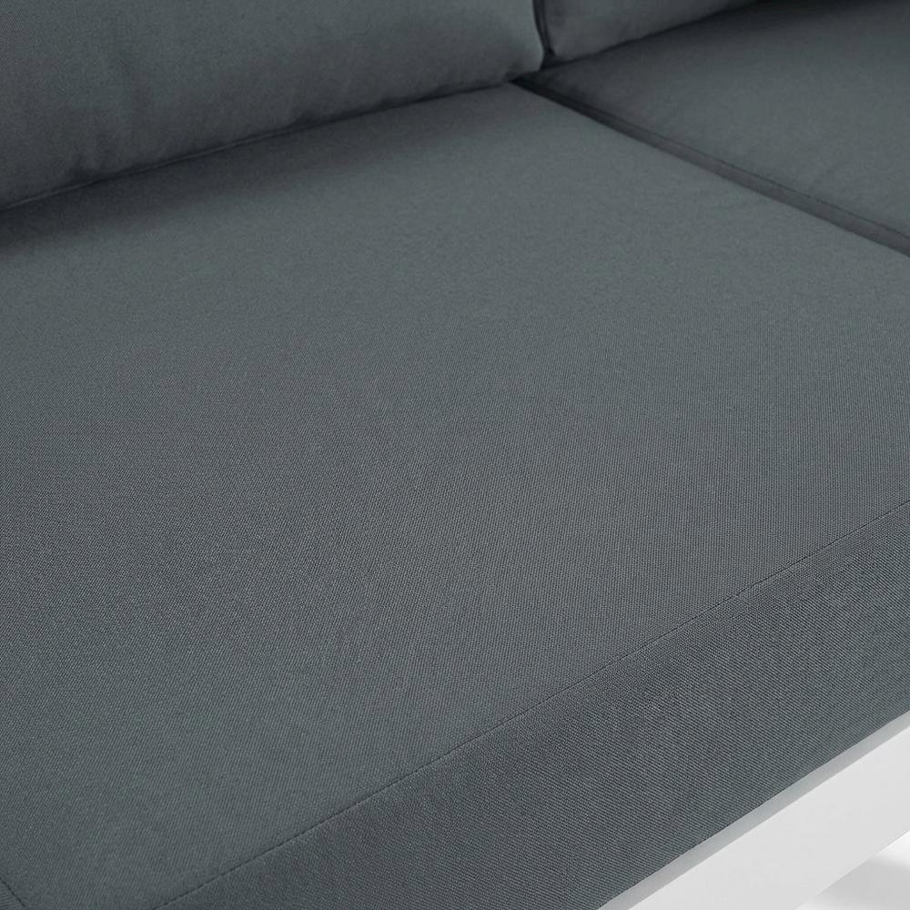 Gray Fabric Outdoor Patio Modular Sectional With Contemporary Design. Picture 5