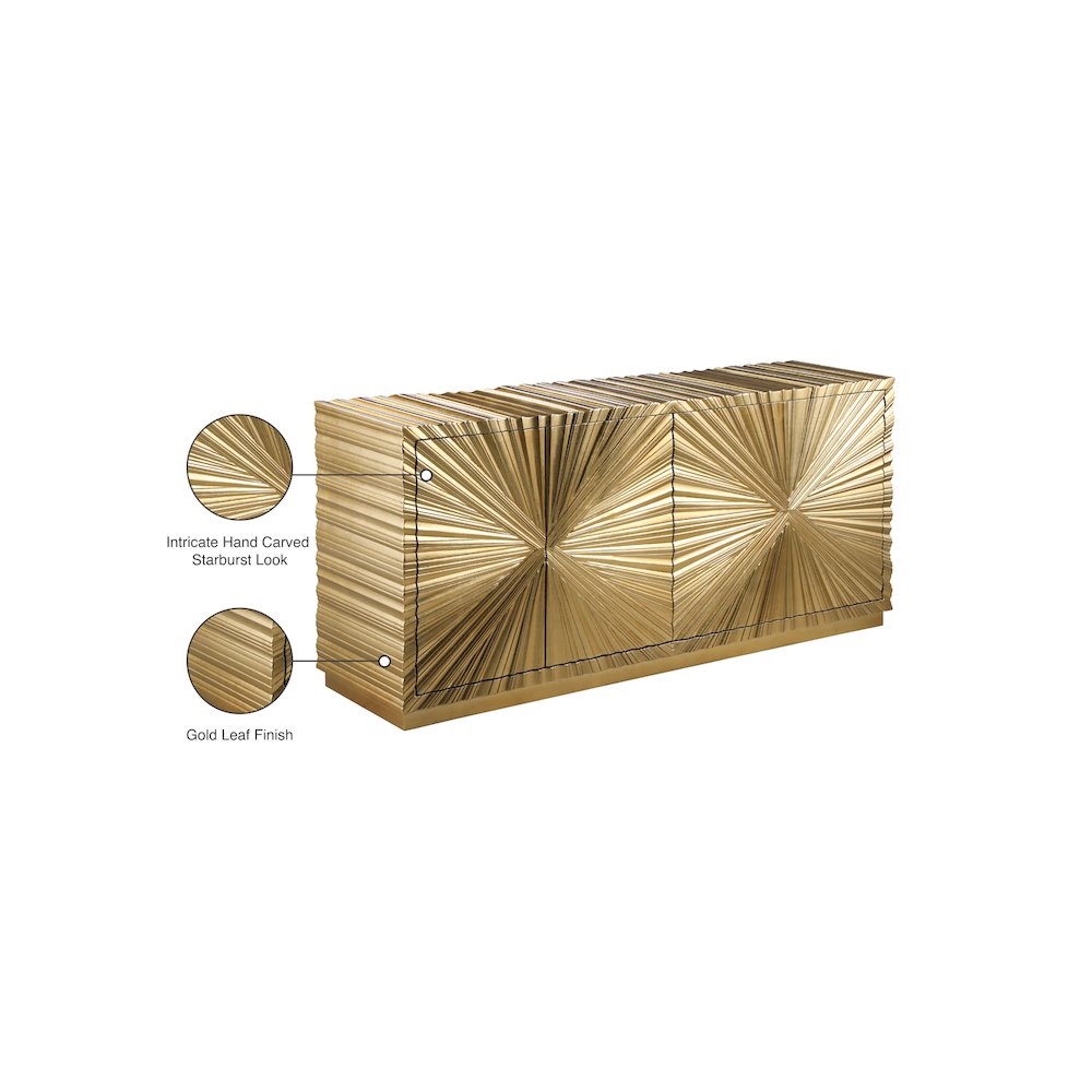 Golda Gold Leaf Sideboard/Buffet. Picture 9