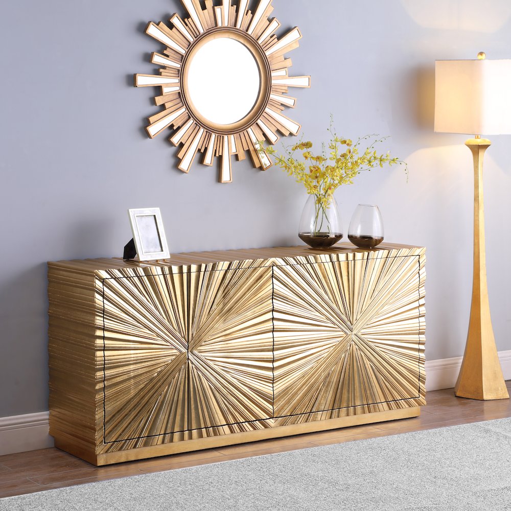 Golda Gold Leaf Sideboard/Buffet. Picture 2