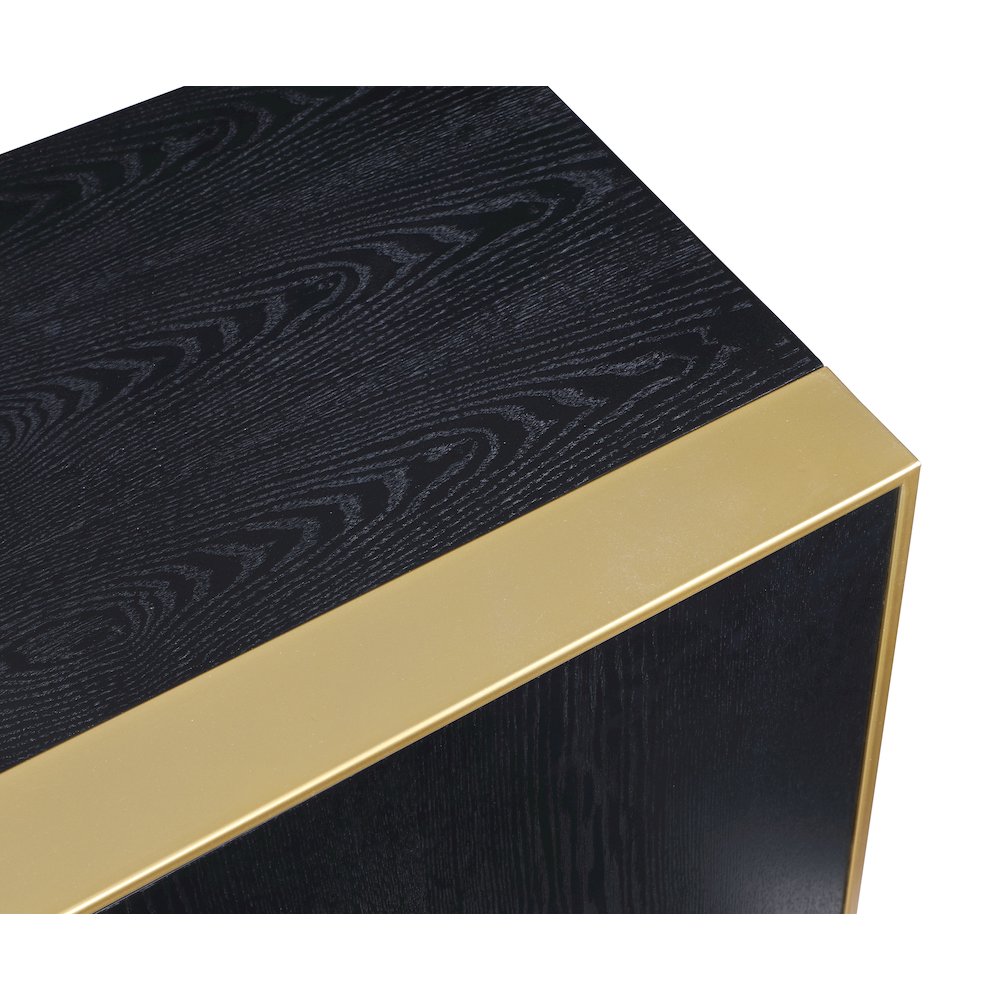 Sherwood Black Wood Sideboard/Buffet. Picture 7