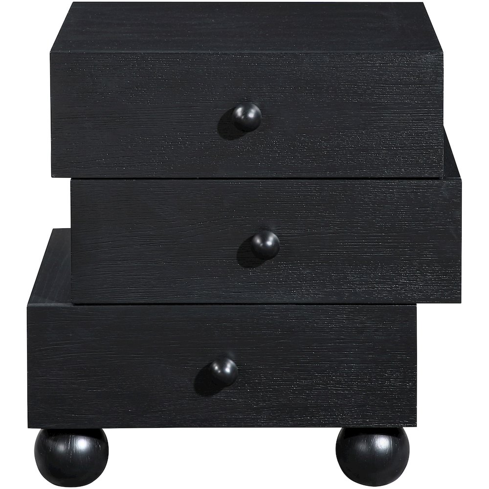 Askew Black Night Stand. Picture 3