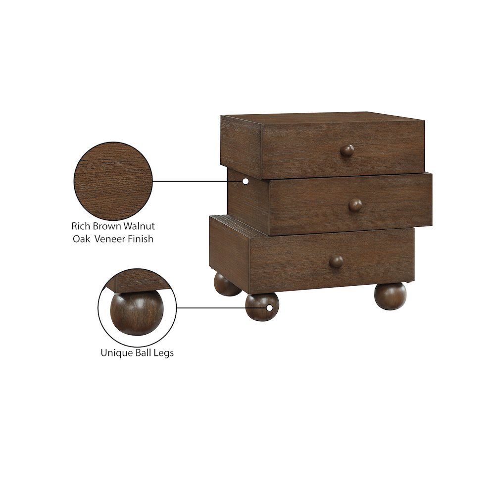 Askew Brown Night Stand. Picture 11
