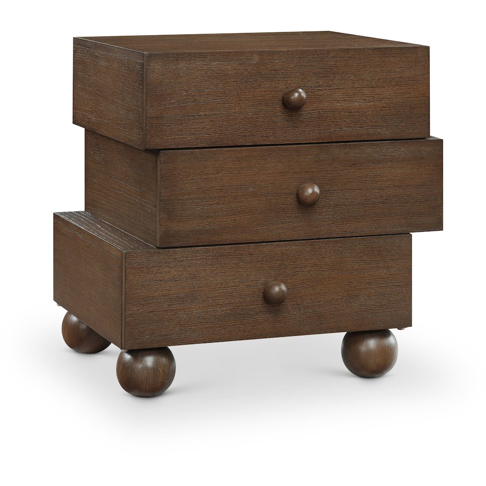Askew Brown Night Stand. Picture 1