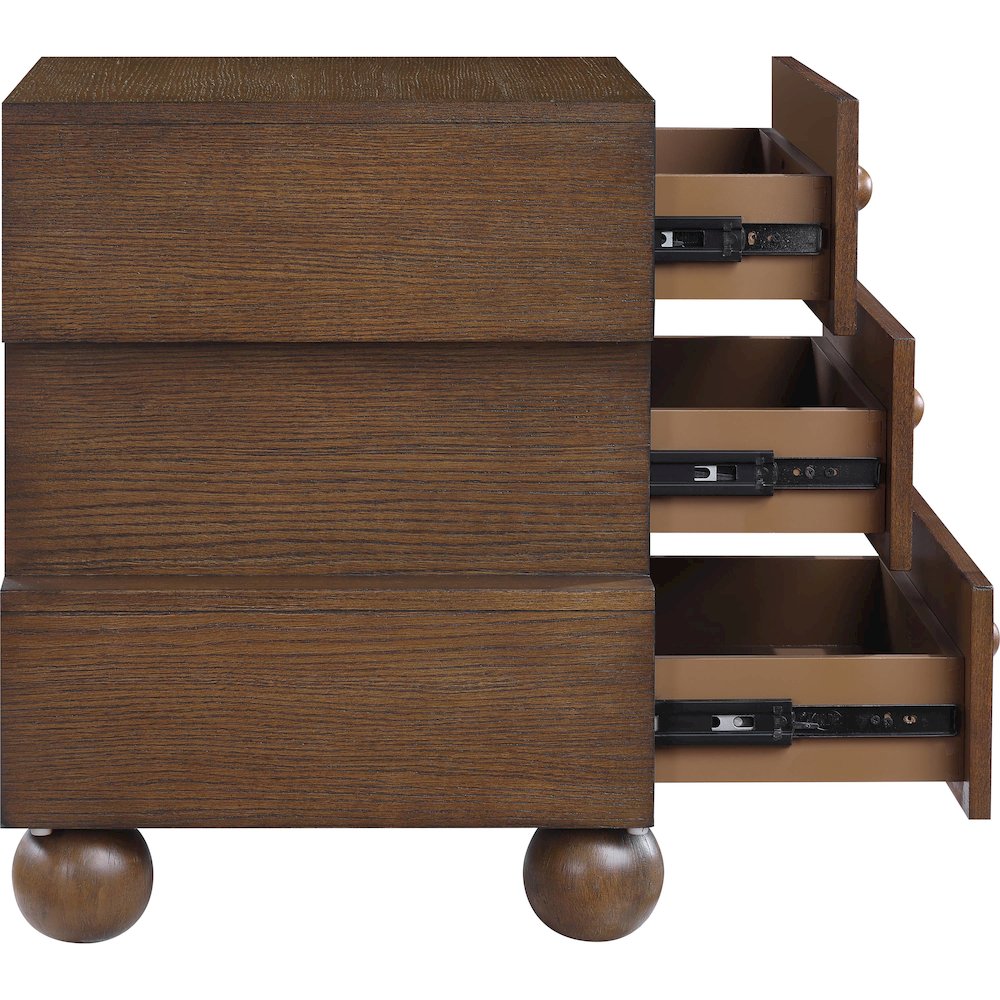 Askew Brown Night Stand. Picture 6
