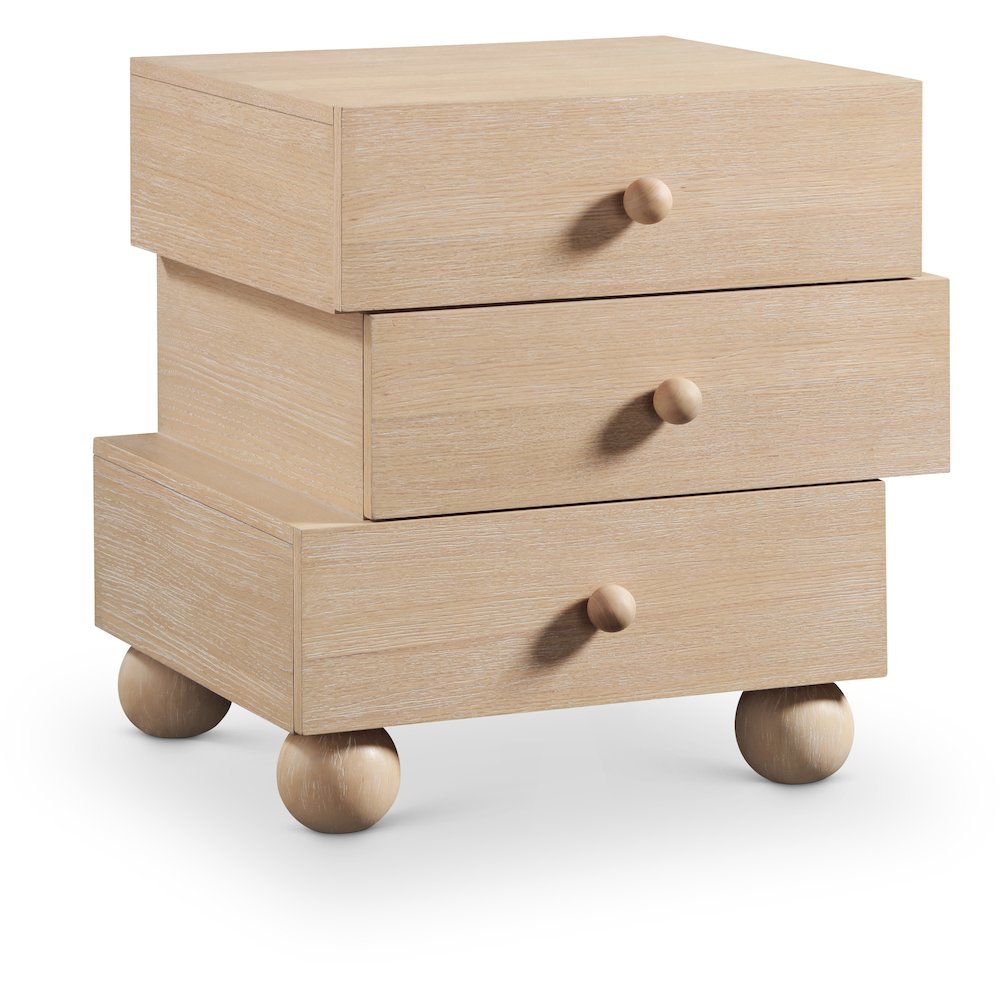 Askew Natural Night Stand. Picture 1