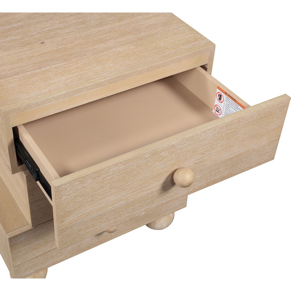 Askew Natural Night Stand. Picture 7