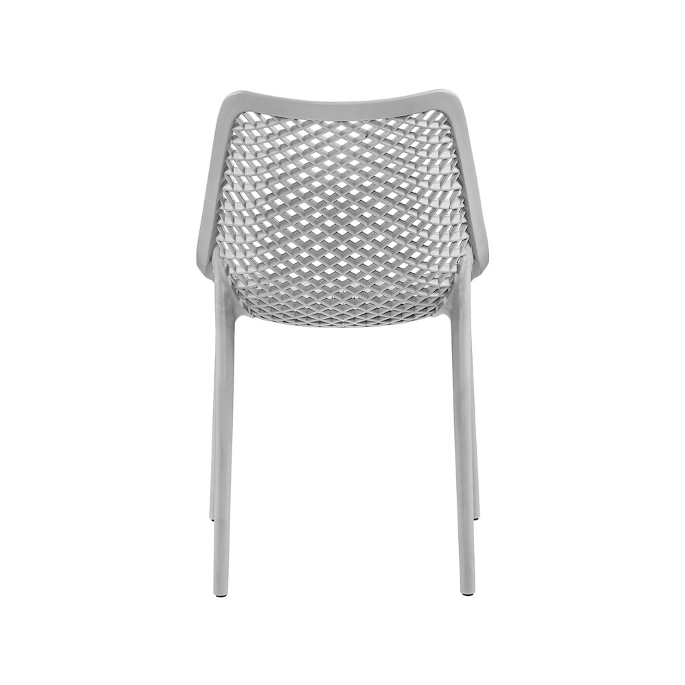 Mykonos Grey Outdoor Patio Dining Chair, Set of 4. Picture 3