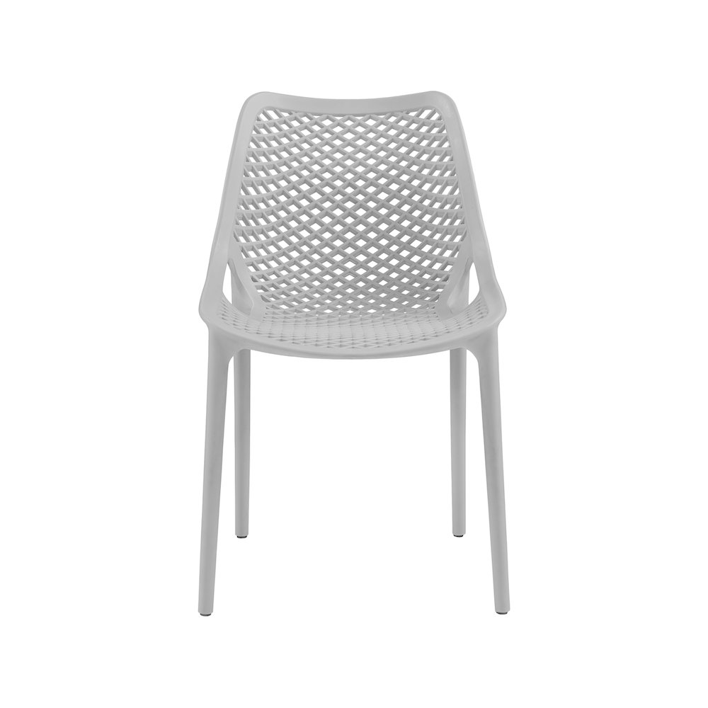 Mykonos Grey Outdoor Patio Dining Chair, Set of 4. Picture 4