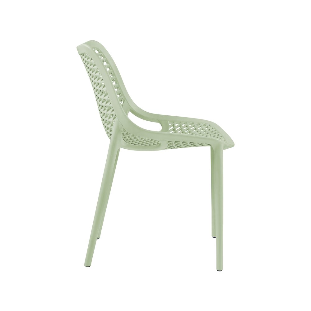 Mykonos Mint Outdoor Patio Dining Chair, Set of 4. Picture 5