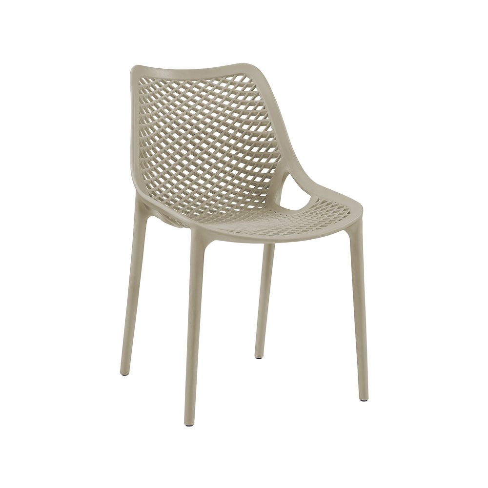 Mykonos Taupe Outdoor Patio Dining Chair, Set of 4. Picture 1