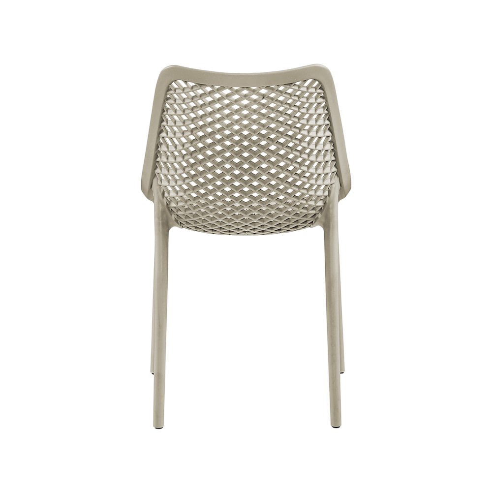 Mykonos Taupe Outdoor Patio Dining Chair, Set of 4. Picture 3