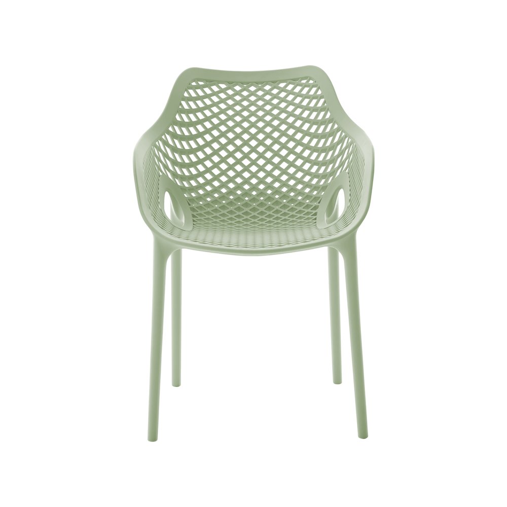 Mykonos Mint Outdoor Patio Dining Chair, Set of 4. Picture 4