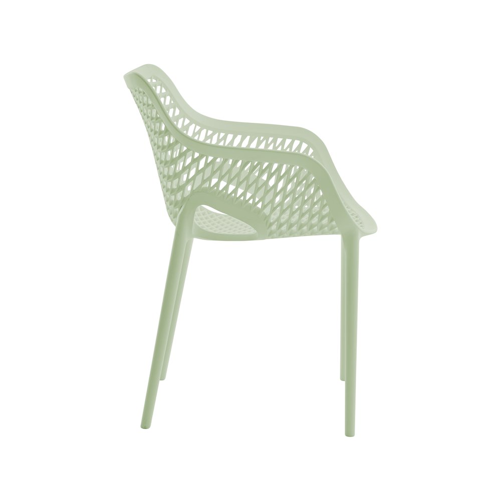 Mykonos Mint Outdoor Patio Dining Chair, Set of 4. Picture 5