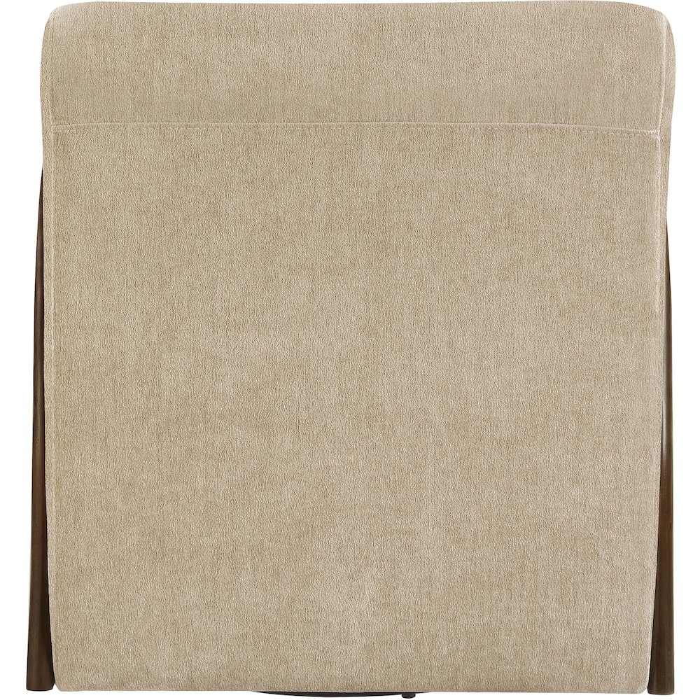Neria Beige Chenille Fabric Upholstered Swivel Accent Chair. Picture 5