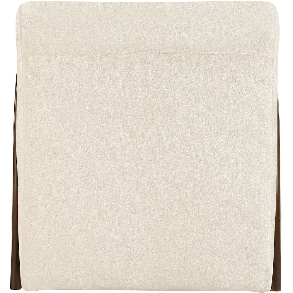Neria Cream Chenille Fabric Upholstered Swivel Accent Chair. Picture 5
