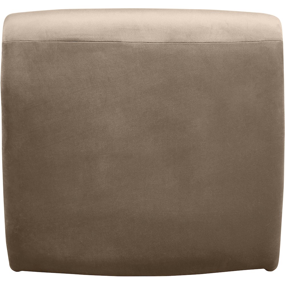 Nouveau Taupe Velvet Accent Chair. Picture 5
