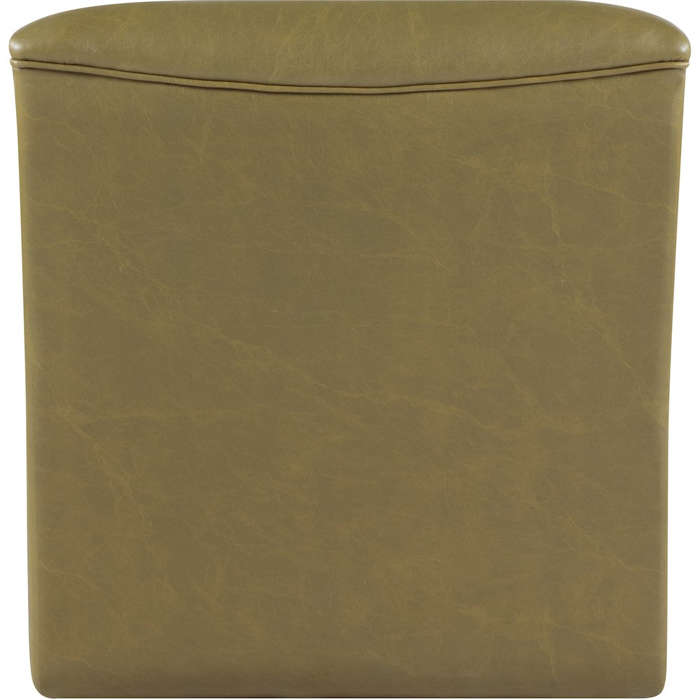 Vega Olive Vegan Leather Accent Chair. Picture 5