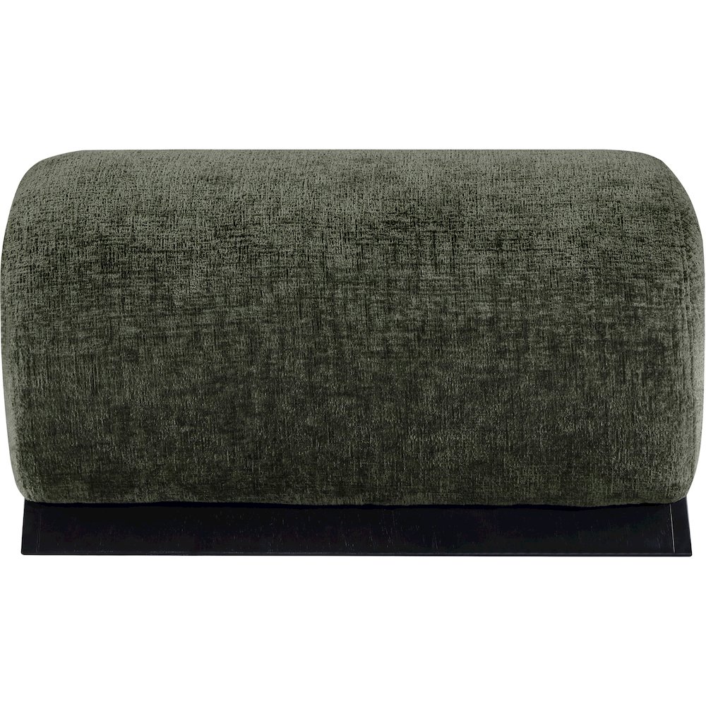 Akira Green Fabric Upholstered Ottoman. Picture 2