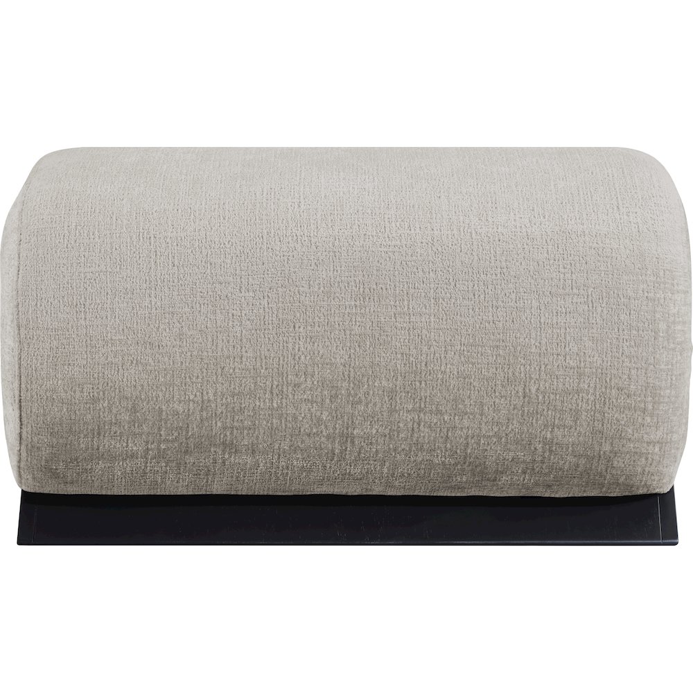 Akira Grey Fabric Upholstered Ottoman. Picture 2