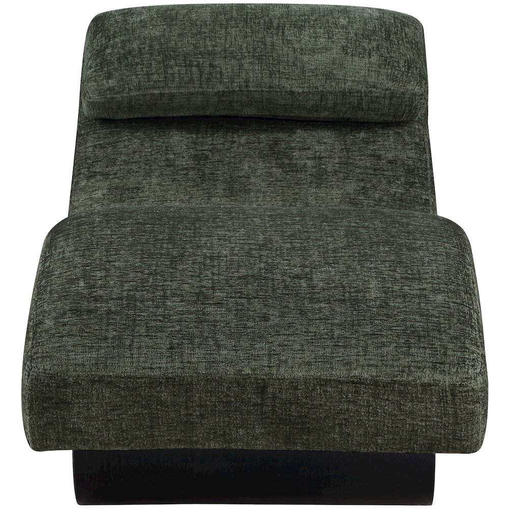 Marcella Green Fabric Upholstered Chaise Lounge. Picture 2