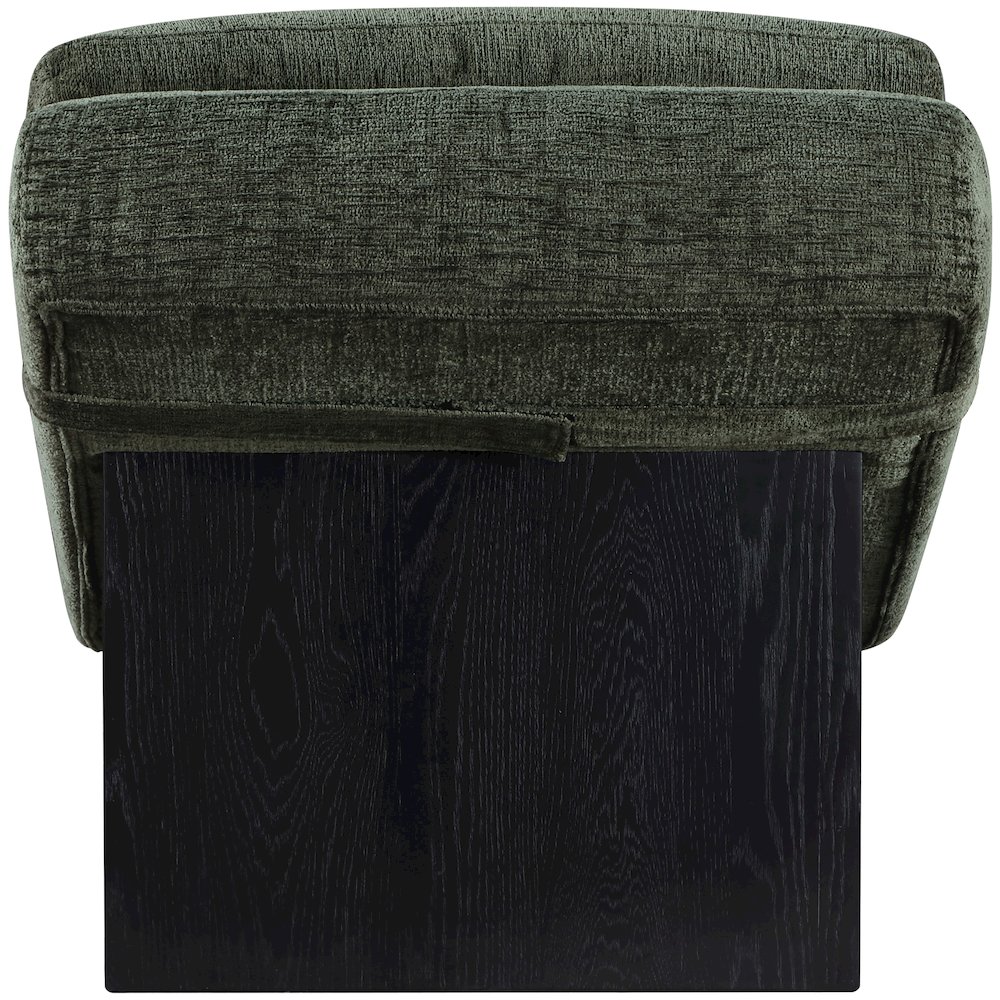 Marcella Green Fabric Upholstered Chaise Lounge. Picture 3