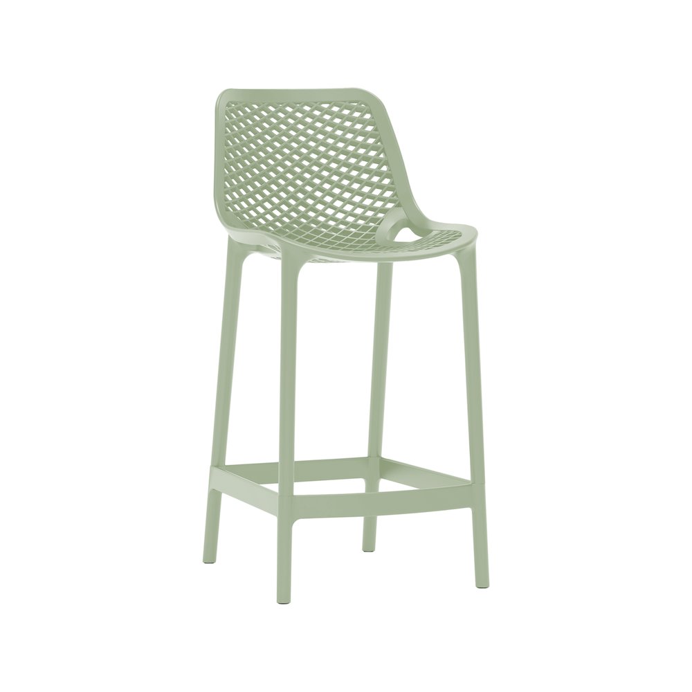 Mykonos Mint Outdoor Patio Stool, Set of 4. Picture 6