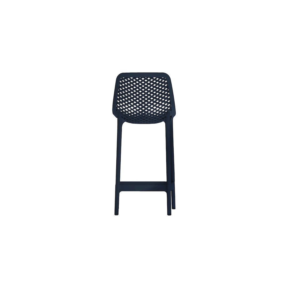 Mykonos Navy Outdoor Patio Stool, Set of 4. Picture 3