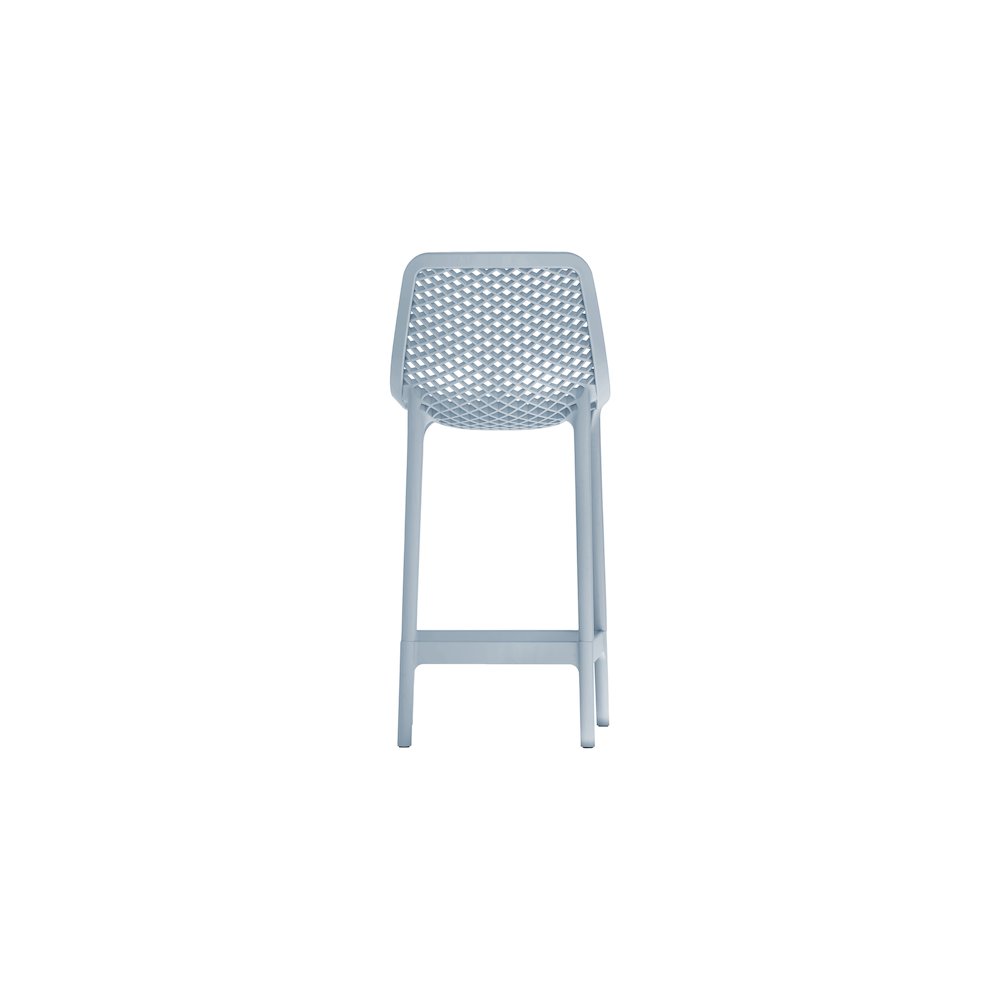 Mykonos Sky Blue Outdoor Patio Stool, Set of 4. Picture 3